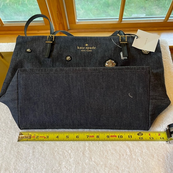 Kate Spade Denim Shoulder Tote - Picture 9 of 10